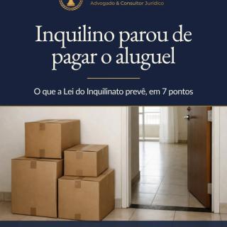 Inquilino parou de pagar o aluguel e não sai do imóvel? Antes de agir por conta própria, saiba o que a lei prevê. Neste post, sete pontos da Lei sobre o despejo por falta de pagamento: do que não fazer por conta própria até o prazo para o inquilino sair. O artigo completo, com as garantias do aluguel, a cobrança dos atrasados e os outros casos de despejo, está em go.bragheto.com/l/despejo Salve para consultar quando precisar. Conteúdo informativo. Diante de um caso concreto, procure um advogado de sua confiança. #leidoinquilinato #despejo #locacaodeimoveis #proprietariodeimovel #direitoimobiliario